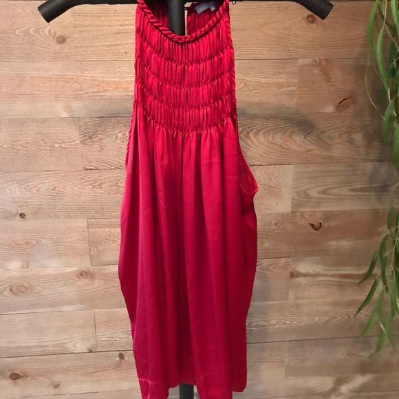 Violet & Claire Dresses & Skirts - Ruby red satin dress/tunic. Sleeveless size XL